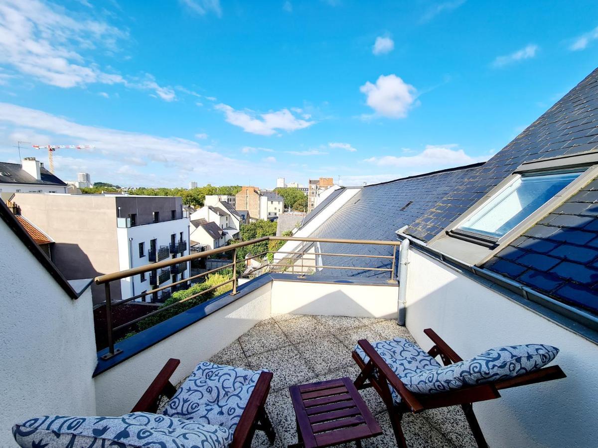 Chambre Avec Terrasse Privative Rennes Exteriér fotografie